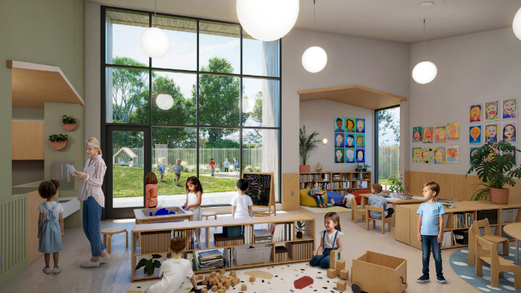 Construction begins on new child care center, student housing